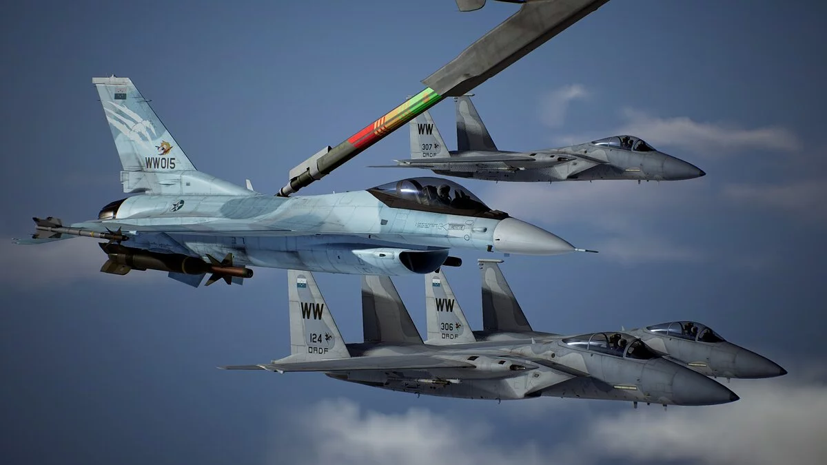 Ace Combat 7: Skies Unknown — Синий камуфляж для самолета A-16C-3