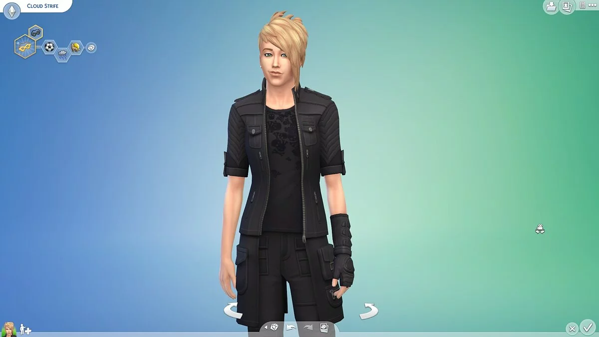 The Sims 4 — Пресет Клода из игры Final Fantasy 7