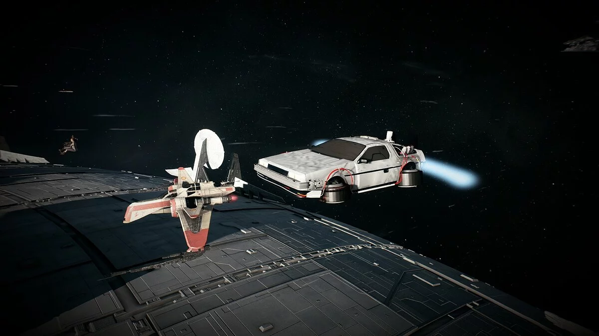 Star Wars: Battlefront 2 — Делореан из фильма "Назад в будущее"