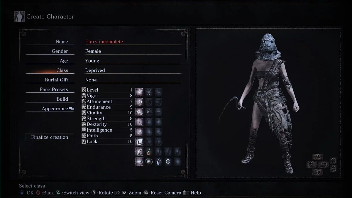 Dark Souls 3 — Классы в стиле игры "Bloodborne"