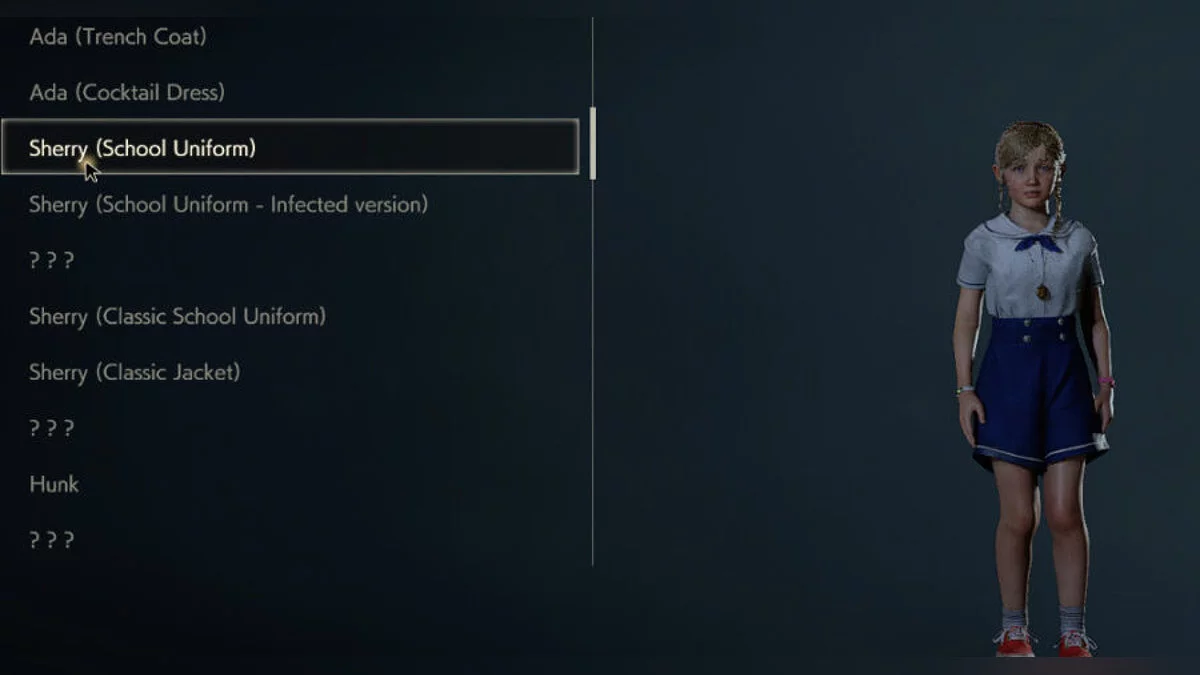 Resident Evil 2 — Школьная униформа для Шерри