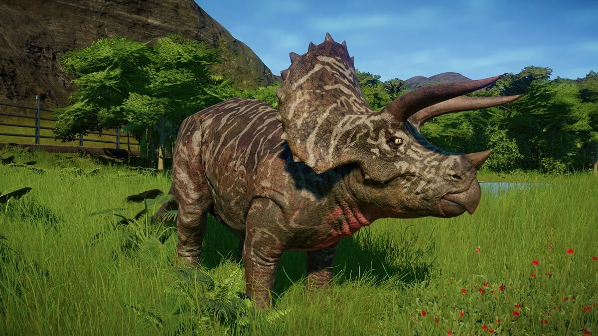 Jurassic World Evolution — Новая раскраска трицератопса