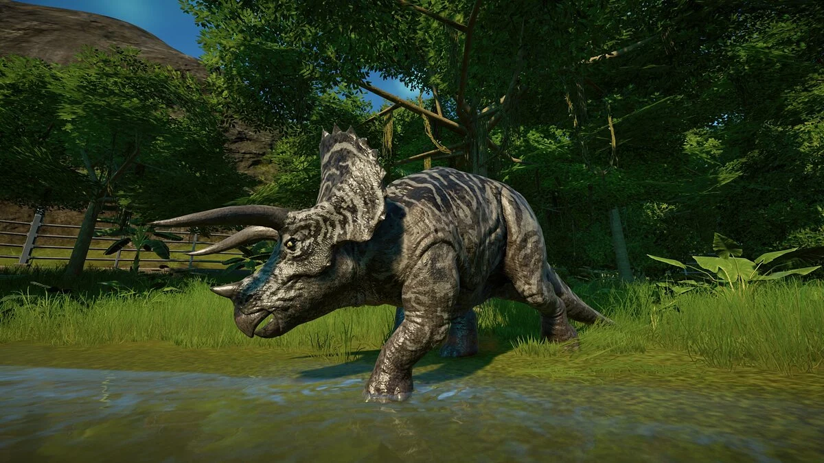 Jurassic World Evolution — Новая раскраска трицератопса