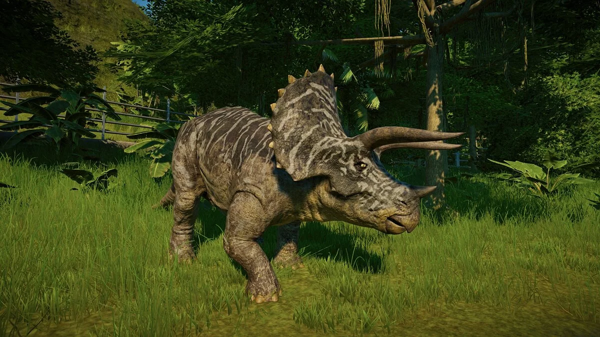 Jurassic World Evolution — Новая раскраска трицератопса