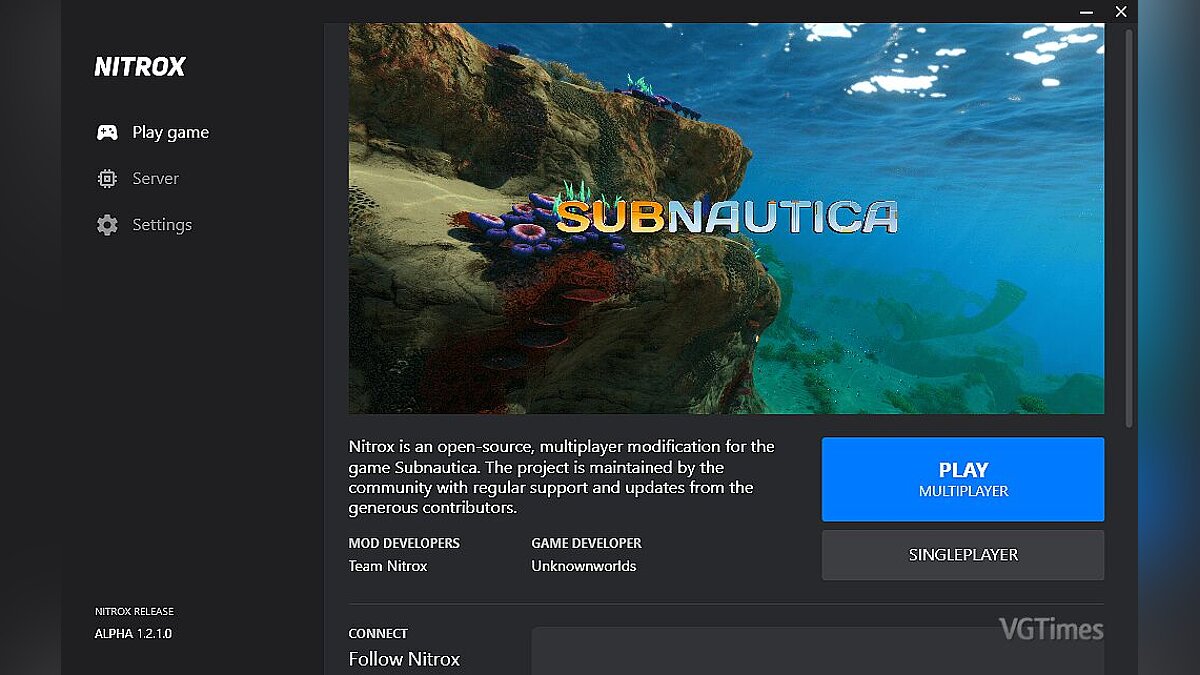 Subnautica — Nitrox - Мультиплеер (Alpha 1.2.1.0)