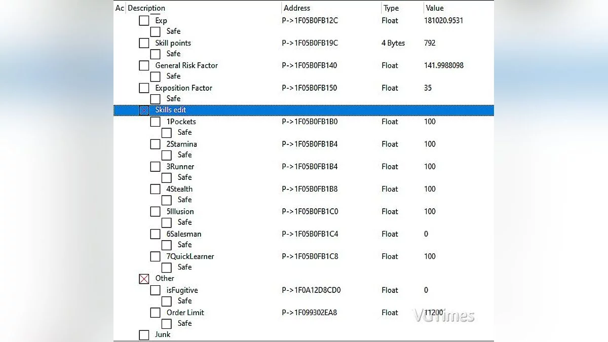 Таблица для Cheat Engine [UPD: 20.04.2020]