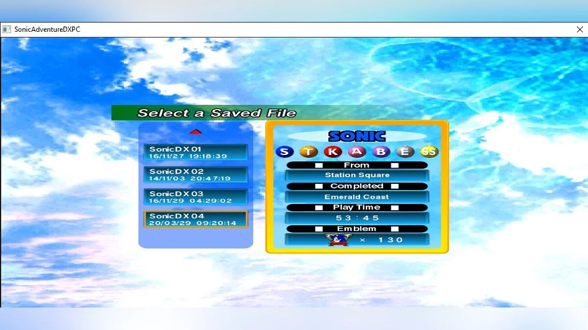 Sonic Adventure DX: Director&#039;s Cut — Всё пройдено на 100%