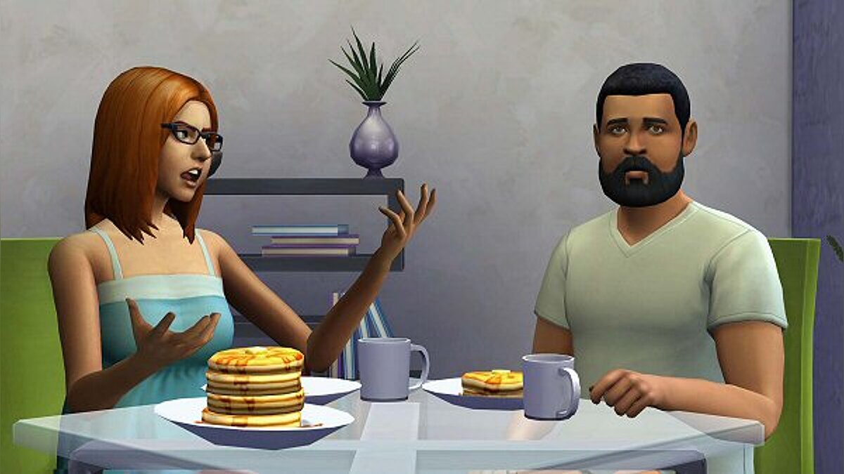 The Sims 4 — Симы едят за столом (13.04.2020)