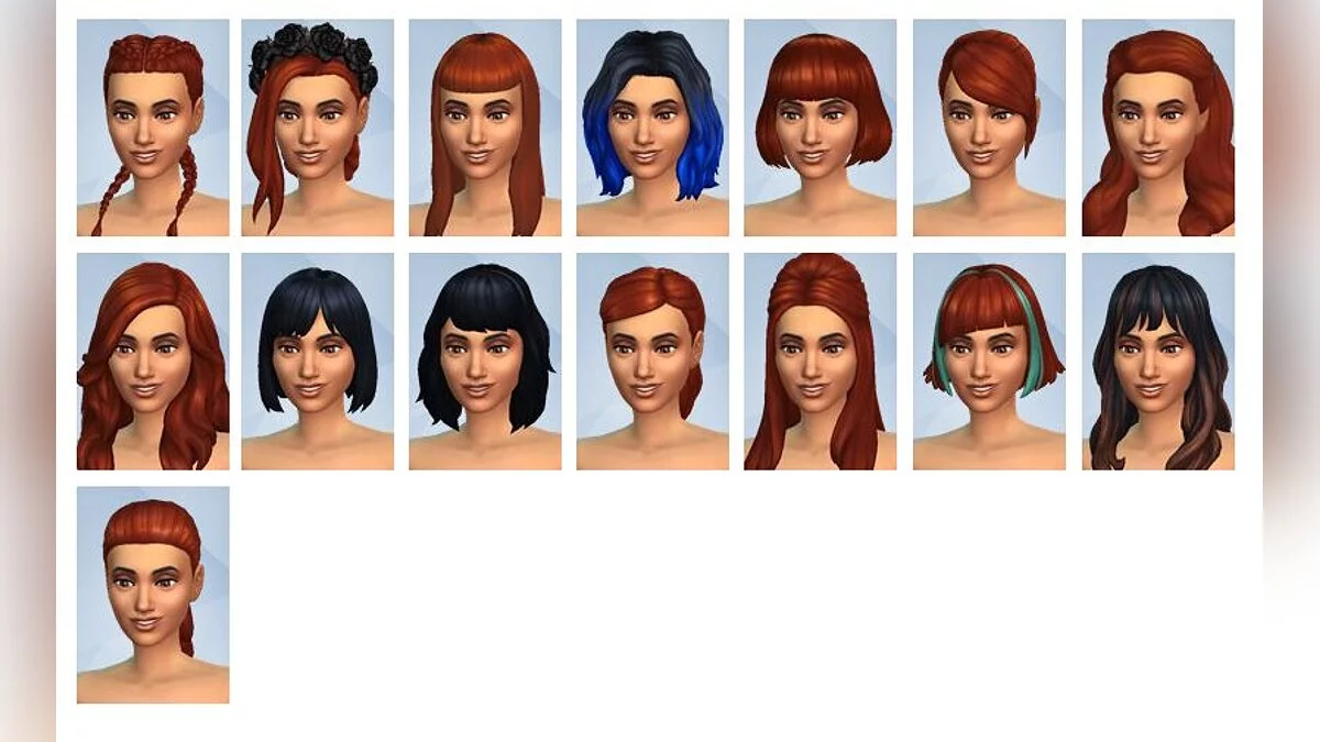 The Sims 4 — Анимация волос 1.7