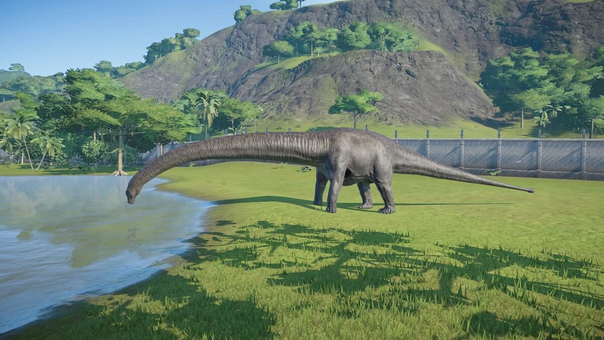 Jurassic World Evolution — Улучшенные мамэньсизавр и омейзавр