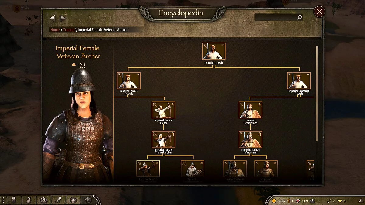 Mount & Blade 2: Bannerlord — Женские отряды для всех фракций (объеденное дерево отрядов)