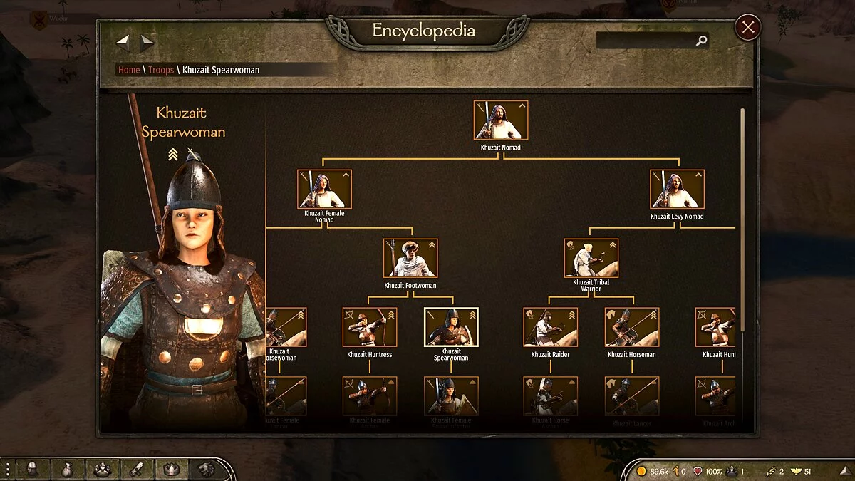 Mount & Blade 2: Bannerlord — Женские отряды для всех фракций (объеденное дерево отрядов)