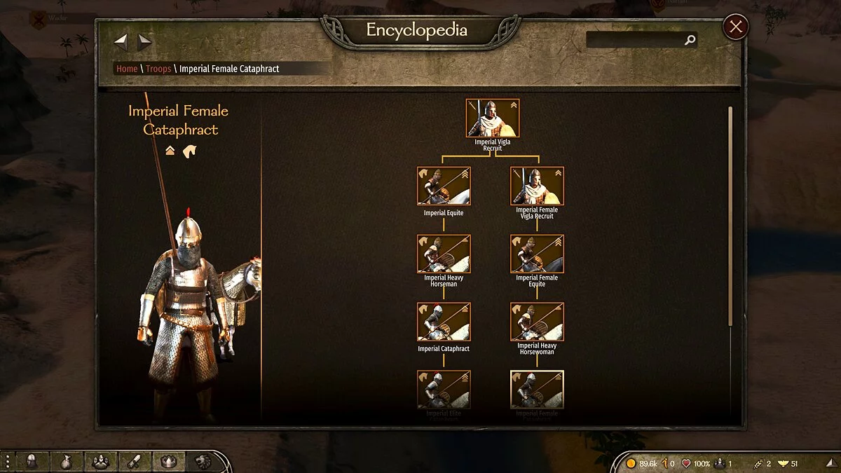 Mount & Blade 2: Bannerlord — Женские отряды для всех фракций (объеденное дерево отрядов)