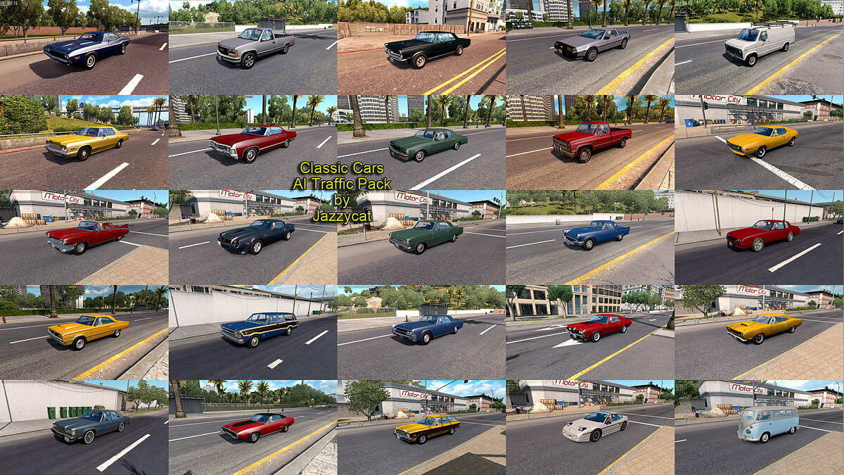 American Truck Simulator — Пак американской классики в трафик v5.4.1