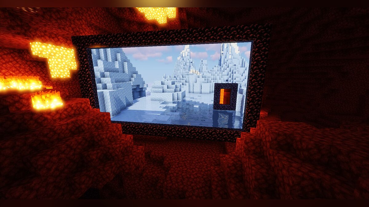 Minecraft — Возможность смотреть сквозь порталы [1.15.2] [Fabric]