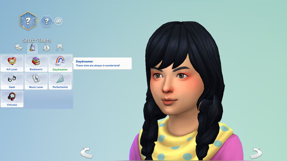 The Sims 4 — Черта характера - Мечтатель (для детей)