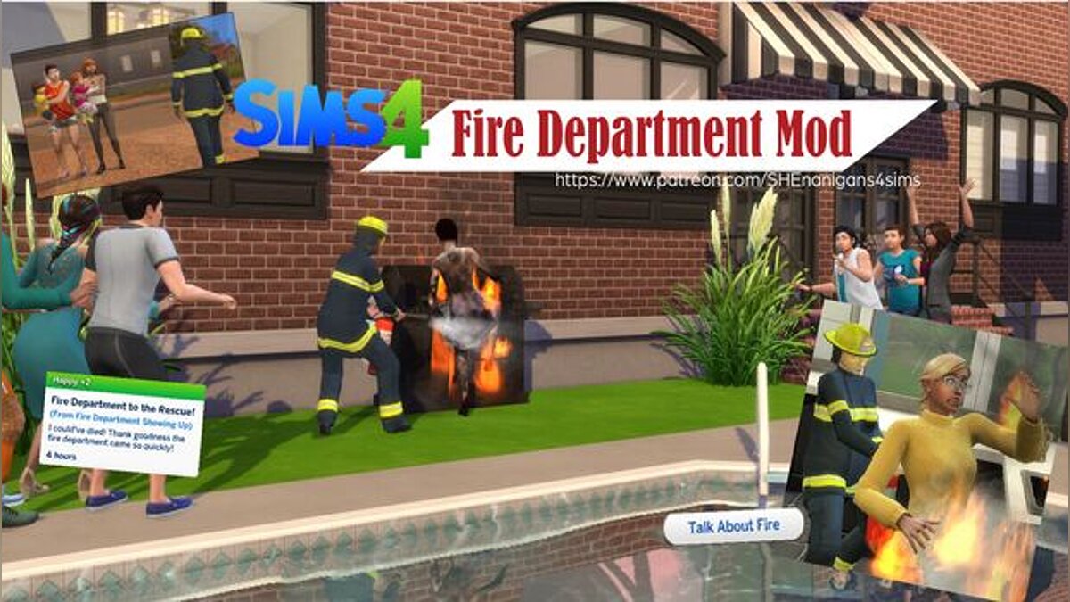 The Sims 4 — Пожарная бригада (27.04.2020)