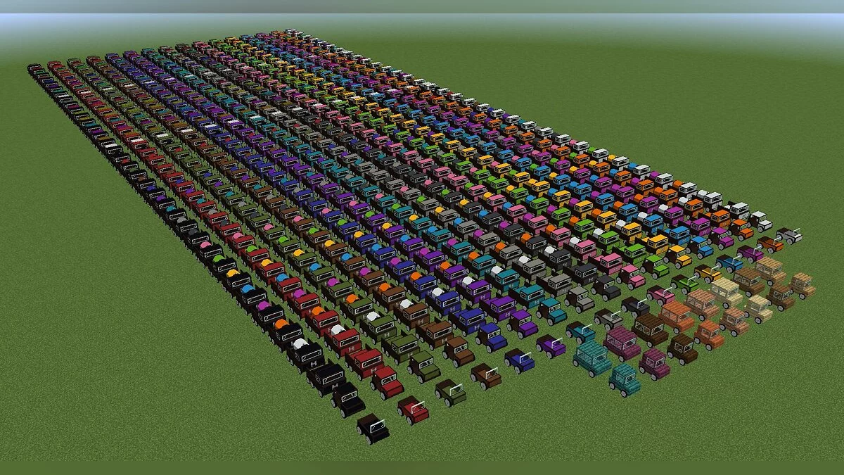 Minecraft — Ultimate Car Mod - мод на автомобили, топливо, дороги [1.15.2] [Forge]