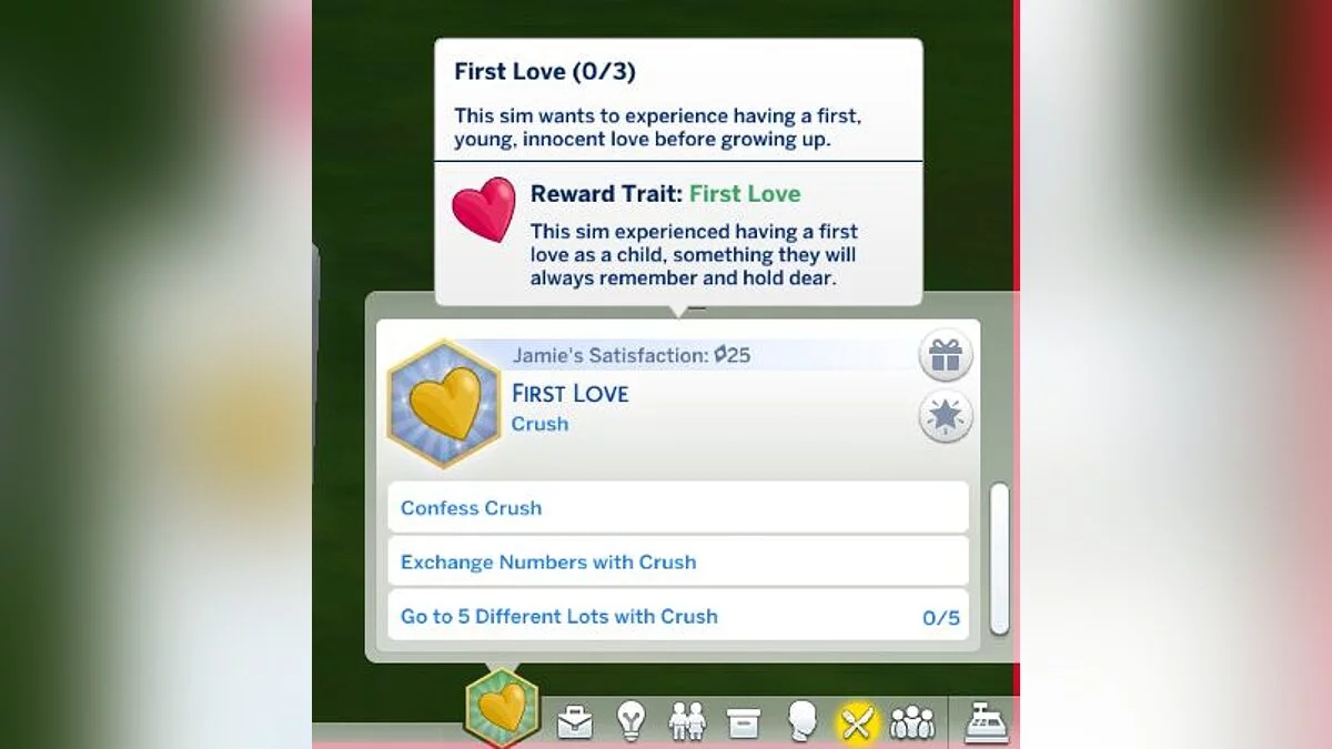 The Sims 4 — Жизненная цель - Первая любовь (для детей)