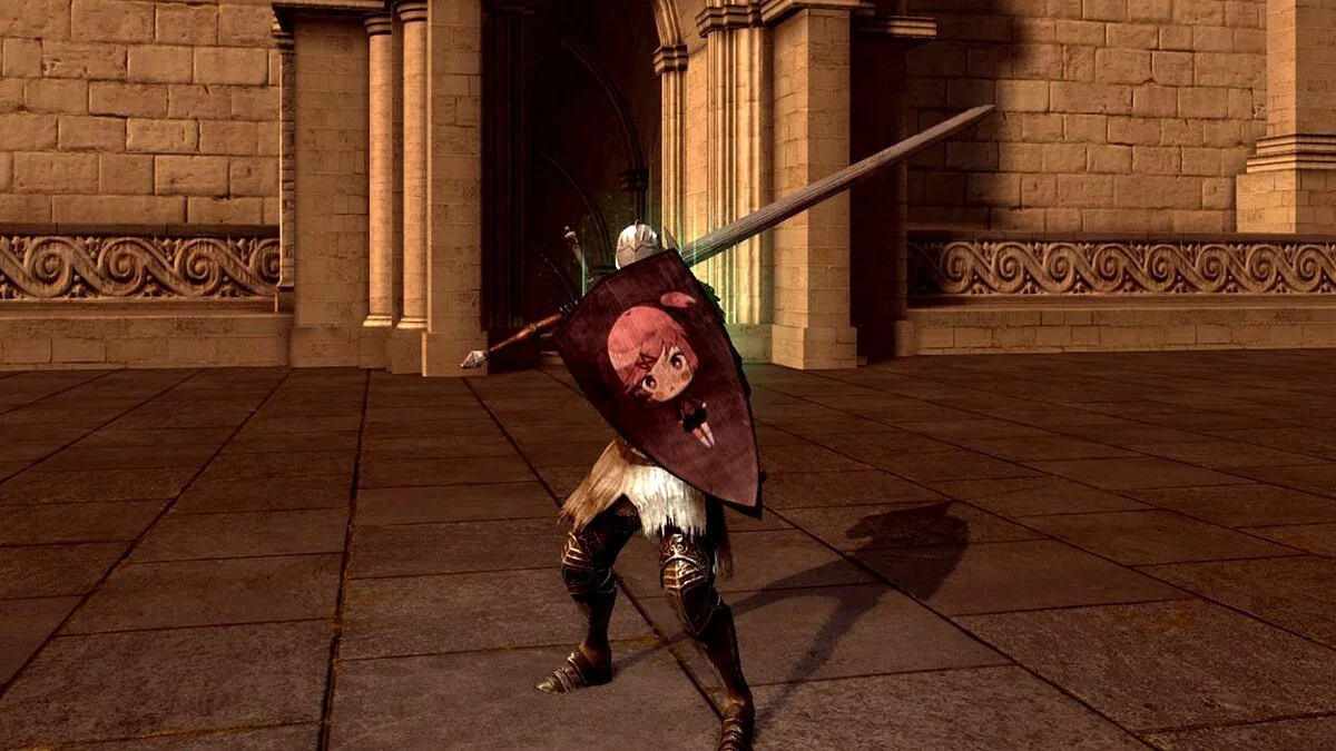Dark Souls — Щит с аниме