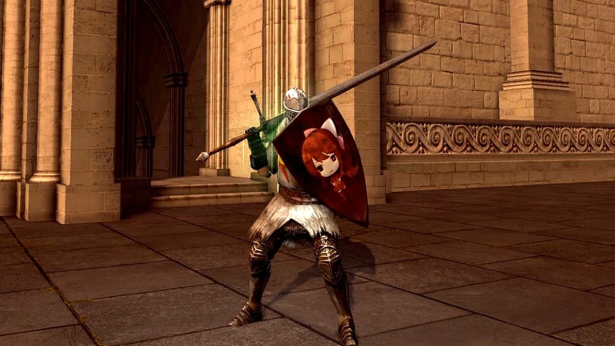Dark Souls — Щит с аниме
