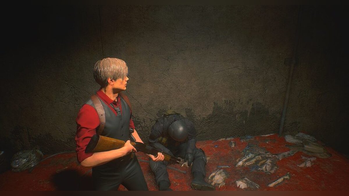 Resident Evil 2 — Ретекстур костюма нуар для Леона