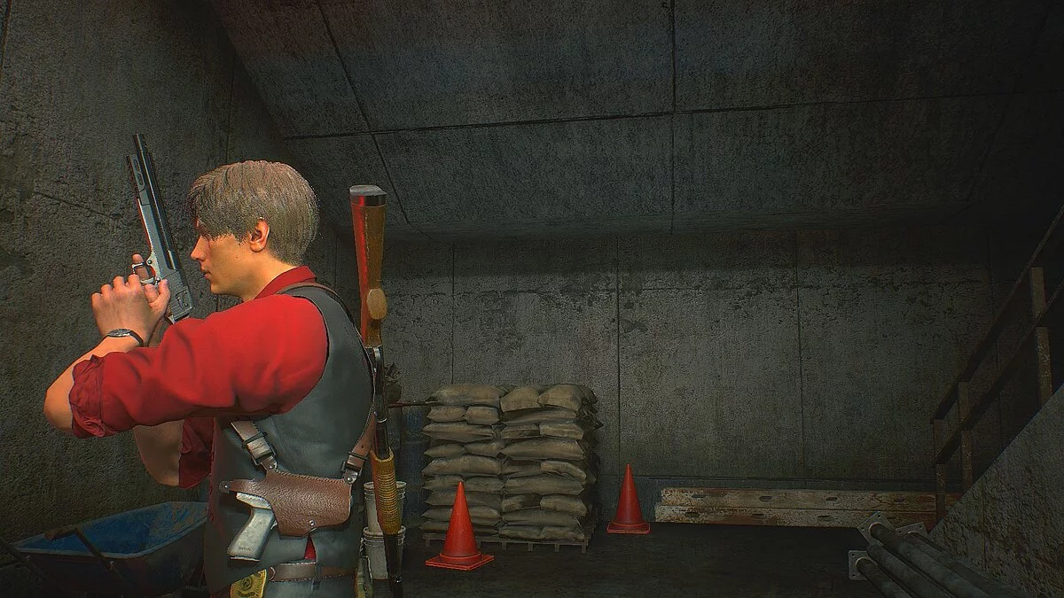 Resident Evil 2 — Ретекстур костюма нуар для Леона