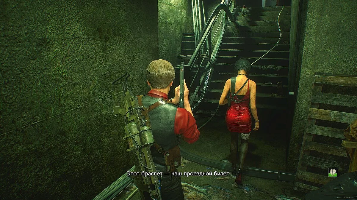 Resident Evil 2 — Ретекстур костюма нуар для Леона