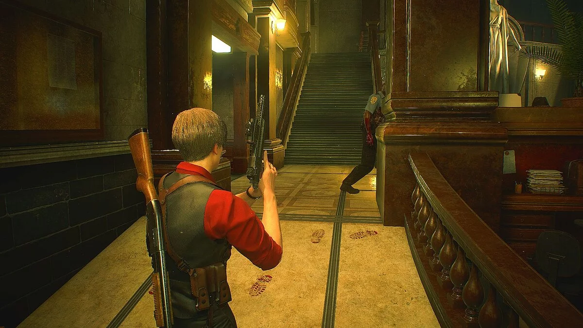 Resident Evil 2 — Ретекстур костюма нуар для Леона