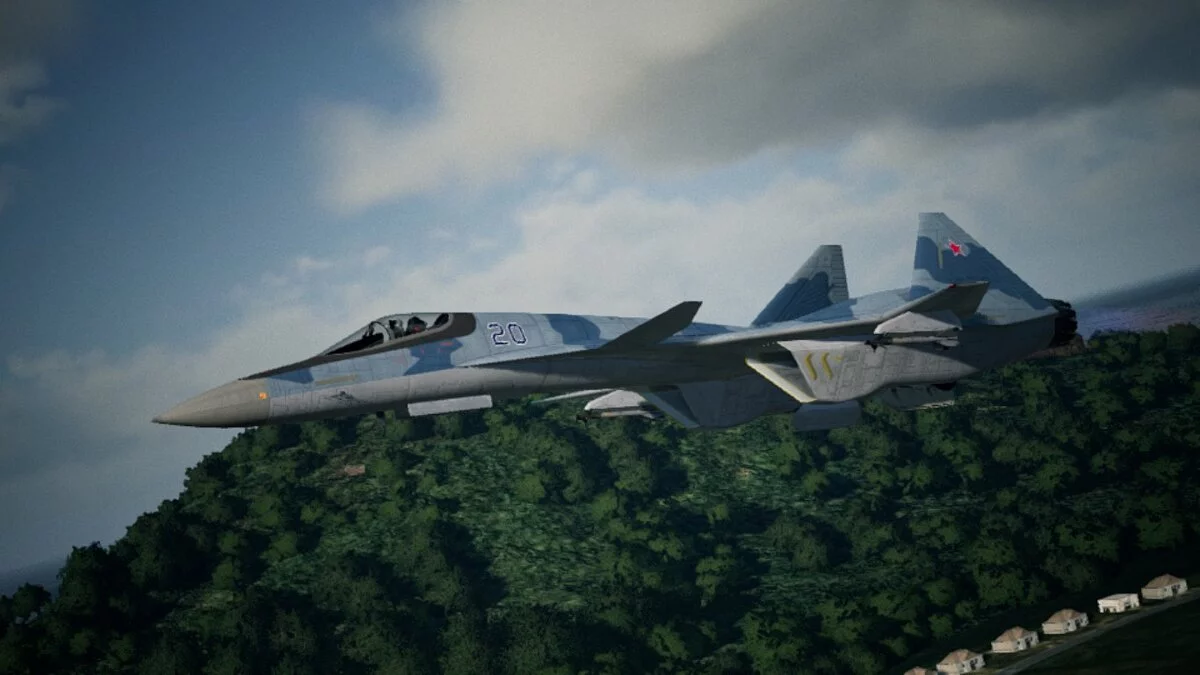 Ace Combat 7: Skies Unknown — Синий камуфляж для ADFX-01