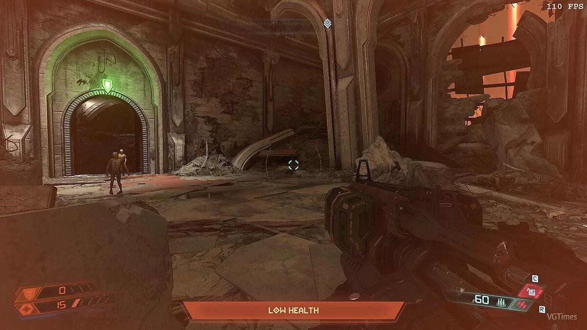 Doom Eternal — Удаление красного экрана при низком здоровье