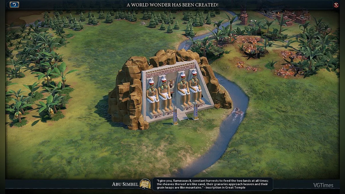 Sid Meier&#039;s Civilization 6 — Абу Симбел (World Wonder)