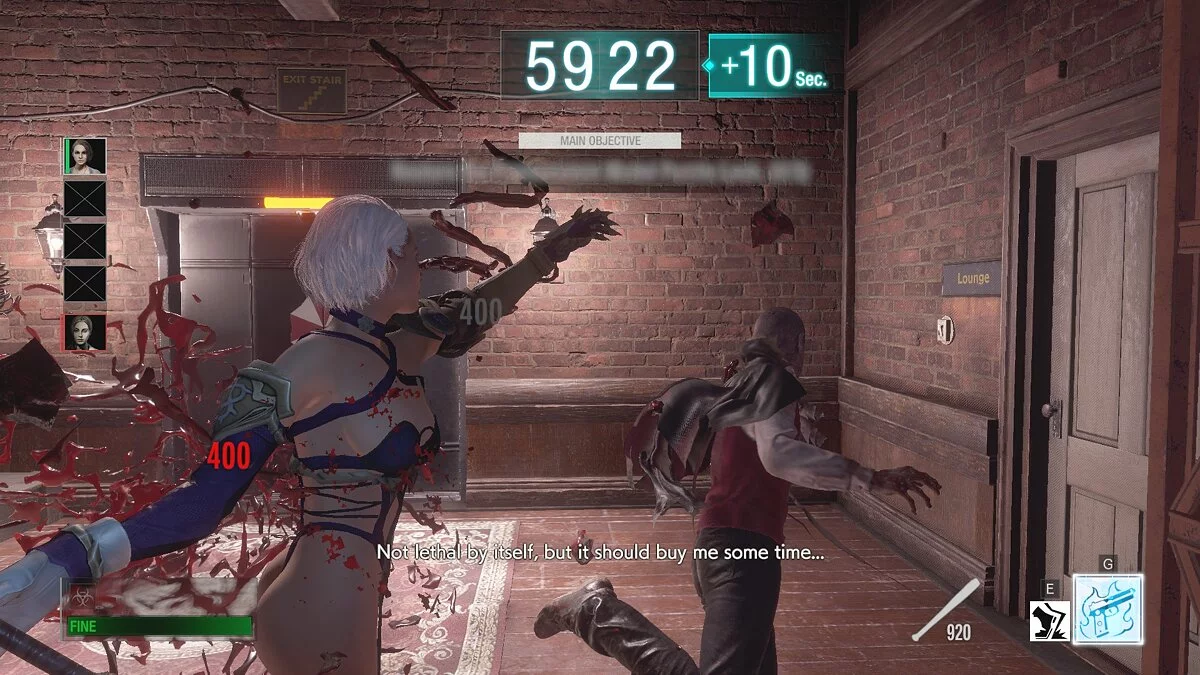 Resident Evil: Resistance — Джилл в костюме из Soul Calibur 6