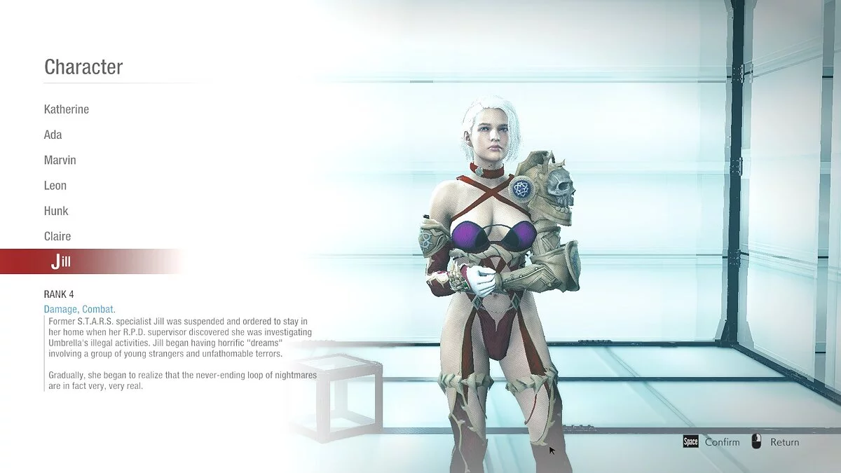 Resident Evil: Resistance — Джилл в костюме из Soul Calibur 6