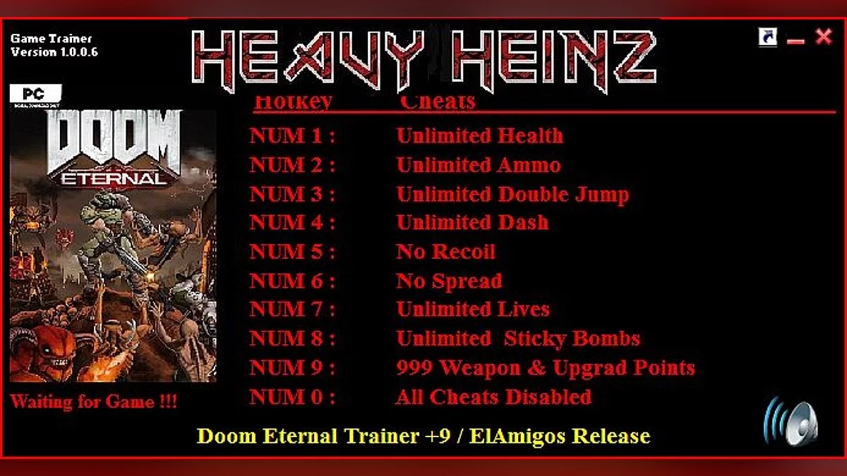 Doom Eternal — Трейнер (+9) [1.0.0.6]