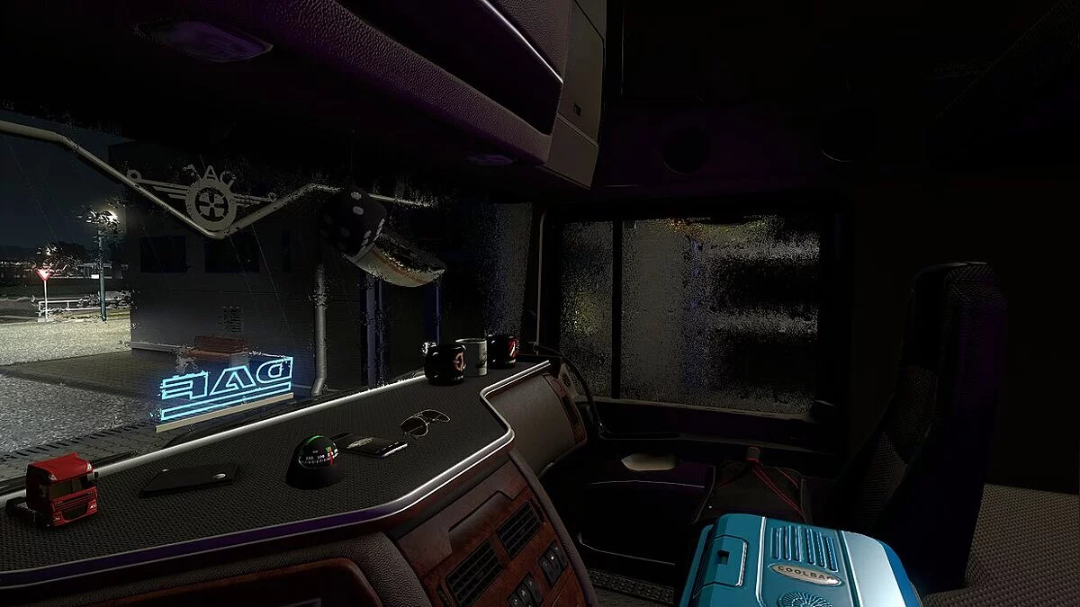 Euro Truck Simulator 2 — Realistic Weather Effects. Эффект погоды: Дождь от D.B Creation ETS2 1.37.х