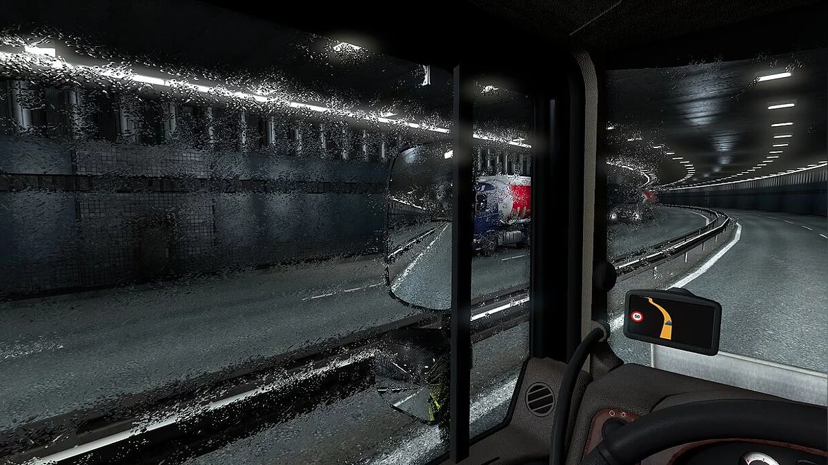 Euro Truck Simulator 2 — Realistic Weather Effects. Эффект погоды: Дождь от D.B Creation ETS2 1.37.х