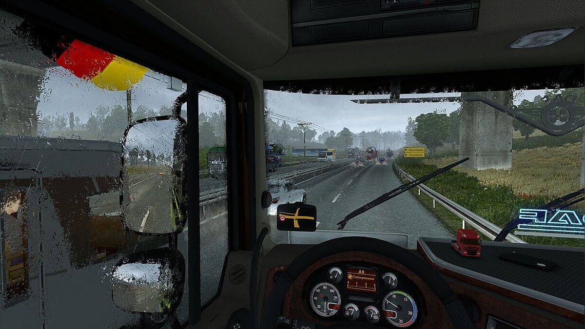 Euro Truck Simulator 2 — Realistic Weather Effects. Эффект погоды: Дождь от D.B Creation ETS2 1.37.х