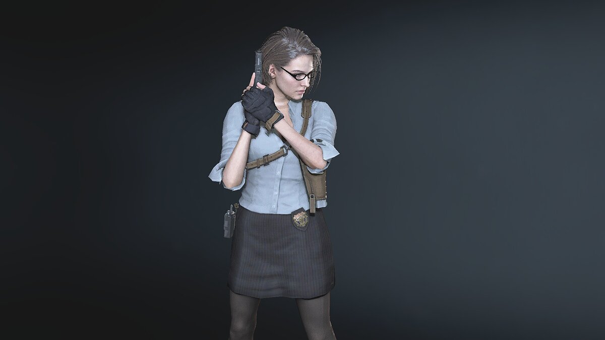 Resident Evil 3 — Джилл в костюме учителя