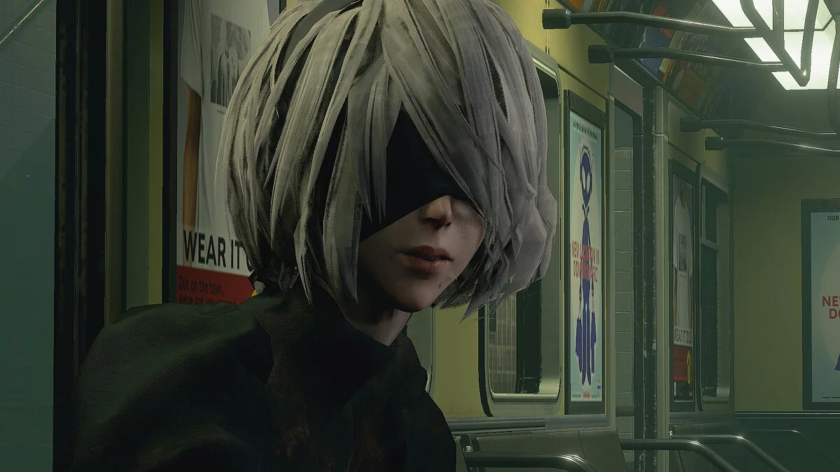 Resident Evil 3 — 2B и 2P с юбкой и экипировкой