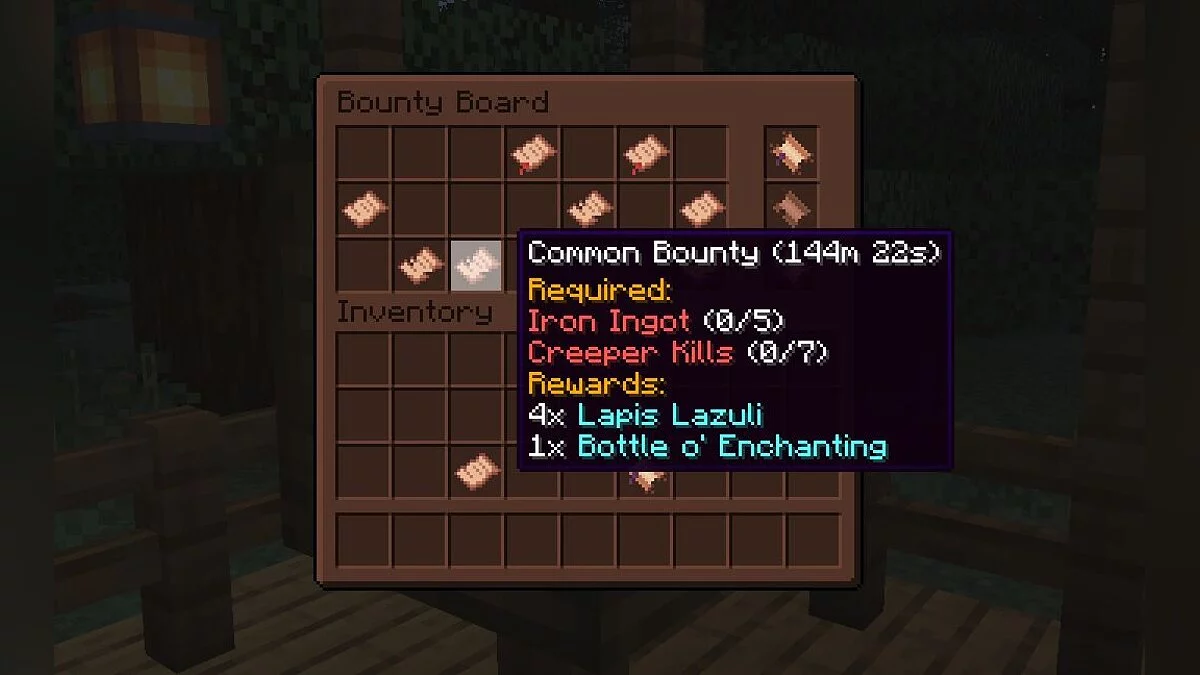Minecraft — Выполнение заданий за вознаграждение