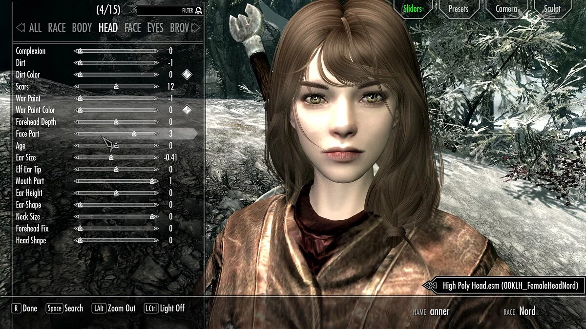 The Elder Scrolls 5: Skyrim Legendary Edition — Пресет Кейтлин