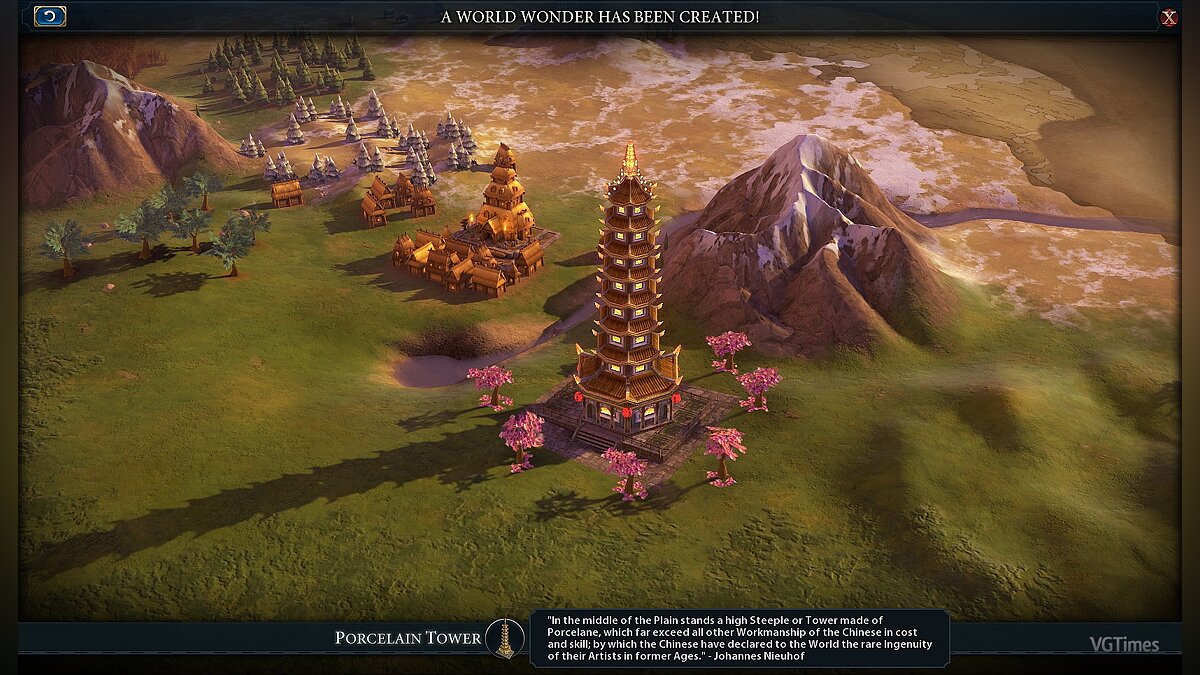 Sid Meier&#039;s Civilization 6 — Фарфоровая Башня (World Wonder)