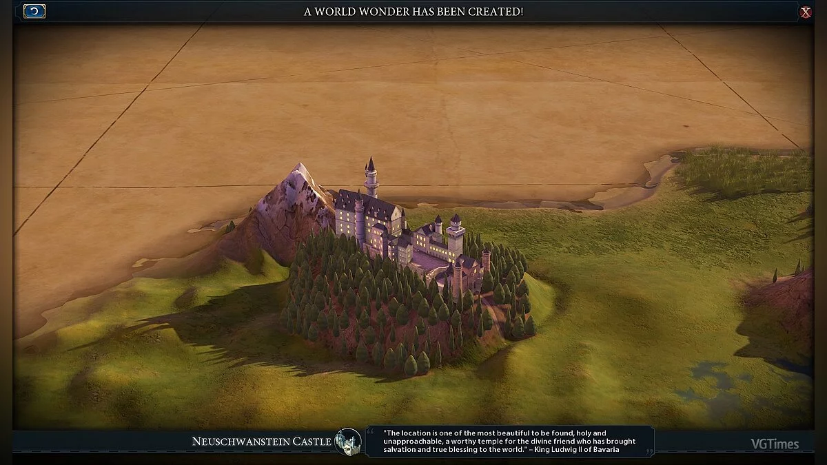 Sid Meier&#039;s Civilization 6 — Замок Нойшванштайн (World Wonder)