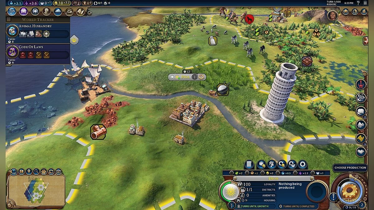 Sid Meier's Civilization 6 — Пизанская башня (World Wonder)