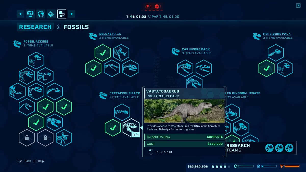 Jurassic World Evolution — Вастатозавр