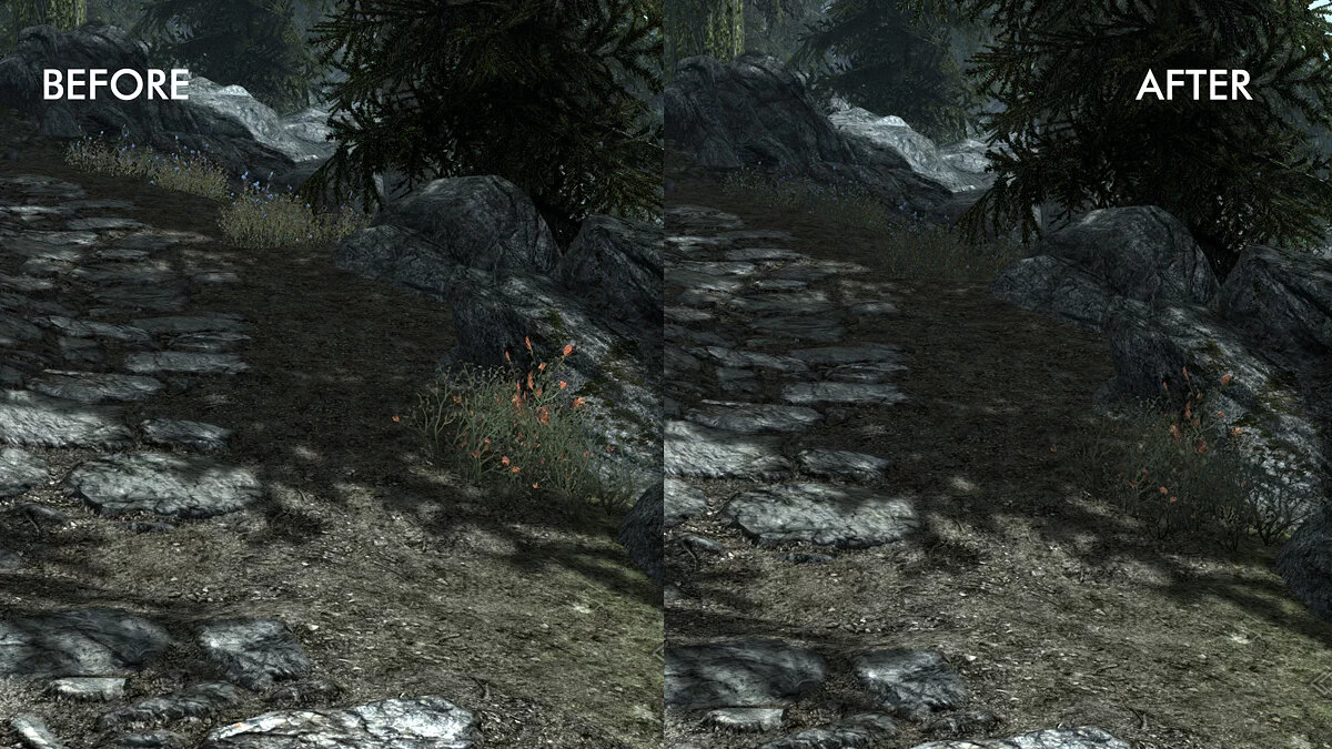 Elder Scrolls 5: Skyrim Special Edition —  Исправление горных цветов и хлопка