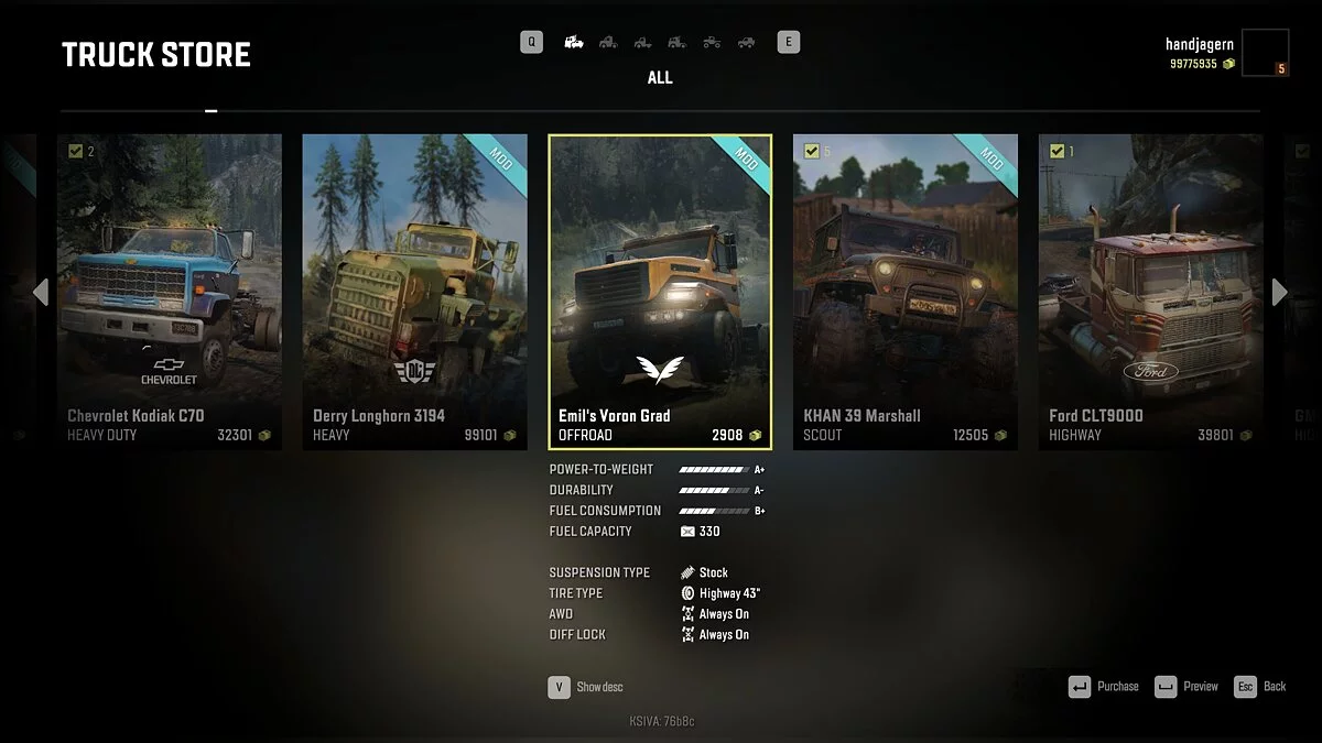 SnowRunner — Emil's Voron Grad