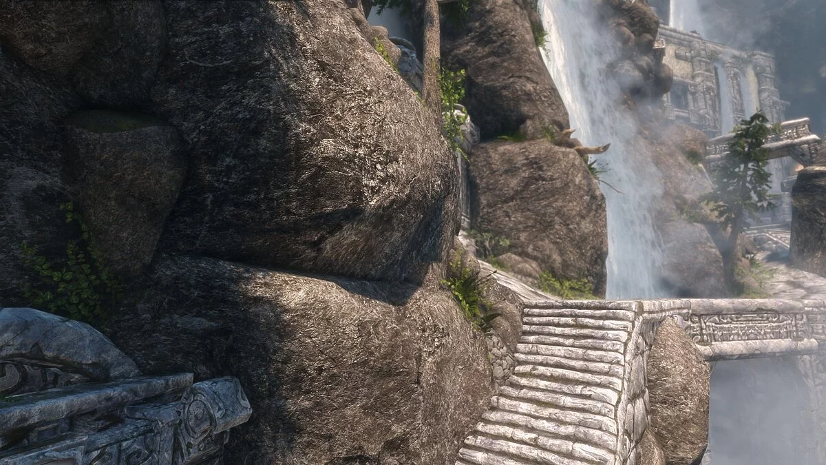 Elder Scrolls 5: Skyrim Special Edition — Настоящие горы и скалы