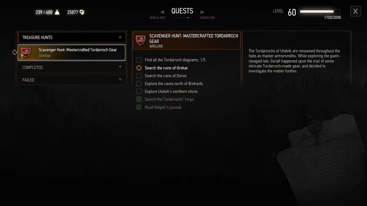 The Witcher 3: Wild Hunt - Complete Edition — Квесты для получения новой брони